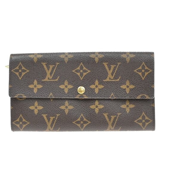 LOUIS VUITTON Porte Monnaie Credit Bifold Wallet Monogram Leather M61725 65EF219 - Picture 14 of 16